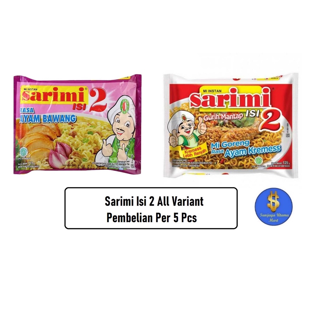 

Sarimi Isi 2 Mi Instant All Variant-Pembelian per 5 pcs