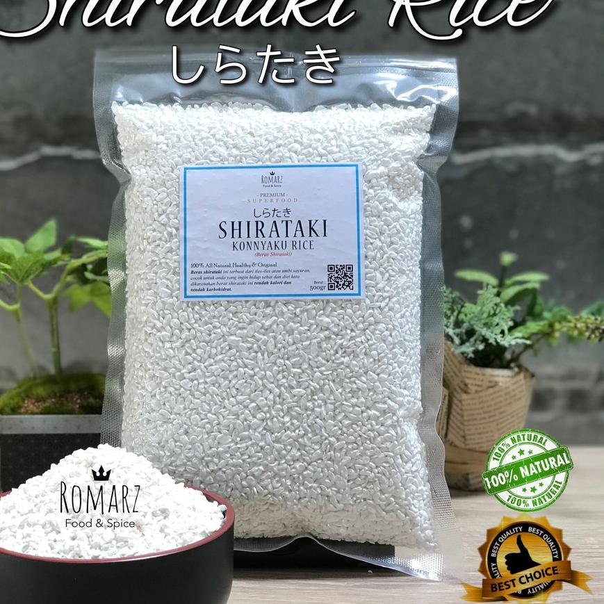 

❉ BERAS SHIRATAKI | SHIRATAKI RICE 500gr BERAS KONNYAKU RICE 500gr ✳