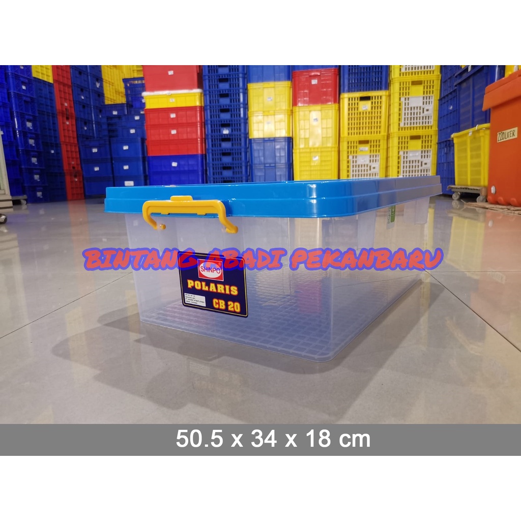 CONTAINER BOX CB 20 POLARIS SIP 125 / KONTAINER BOX KOTAK PLASTIK SHINPO CB 20