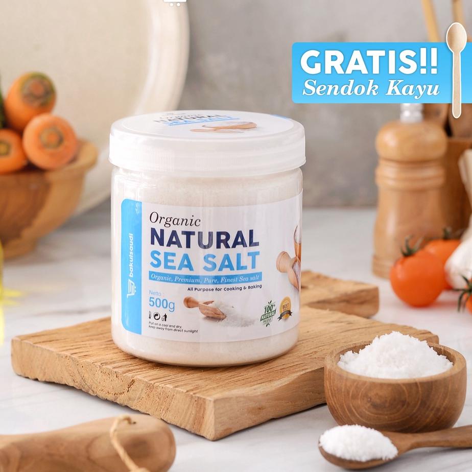 

♜ Sea Salt Pure Organic Garam Laut Alami Premium Natural Asli 100% / Seasalt Fine Grain Organik non GMO Garam Mpasi Halus ✷