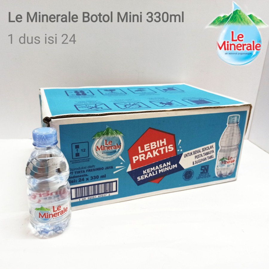 

Le Minerale Air Mineral 330 ml 1 dus isi 24 pcs