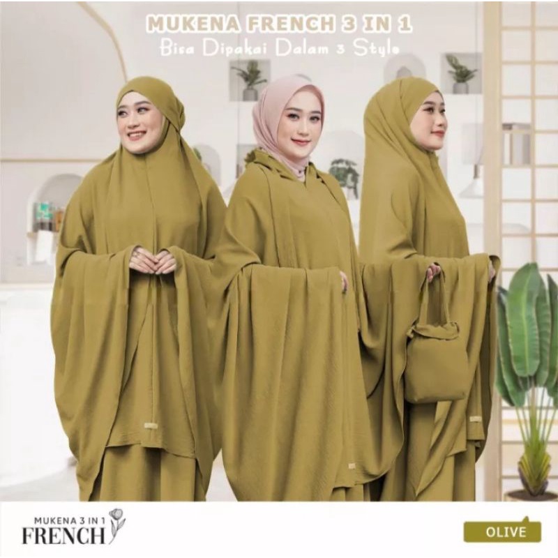Promo  Mukena french cantik 3in1#Mukena dewasa #model terbaru 2025