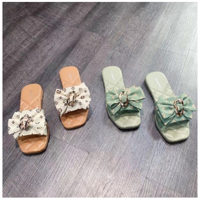 S1030 Sandal Wanita Motif Pita / Sandal Fashion Import / Sandal Model Pita / Sandal Cewek Murah