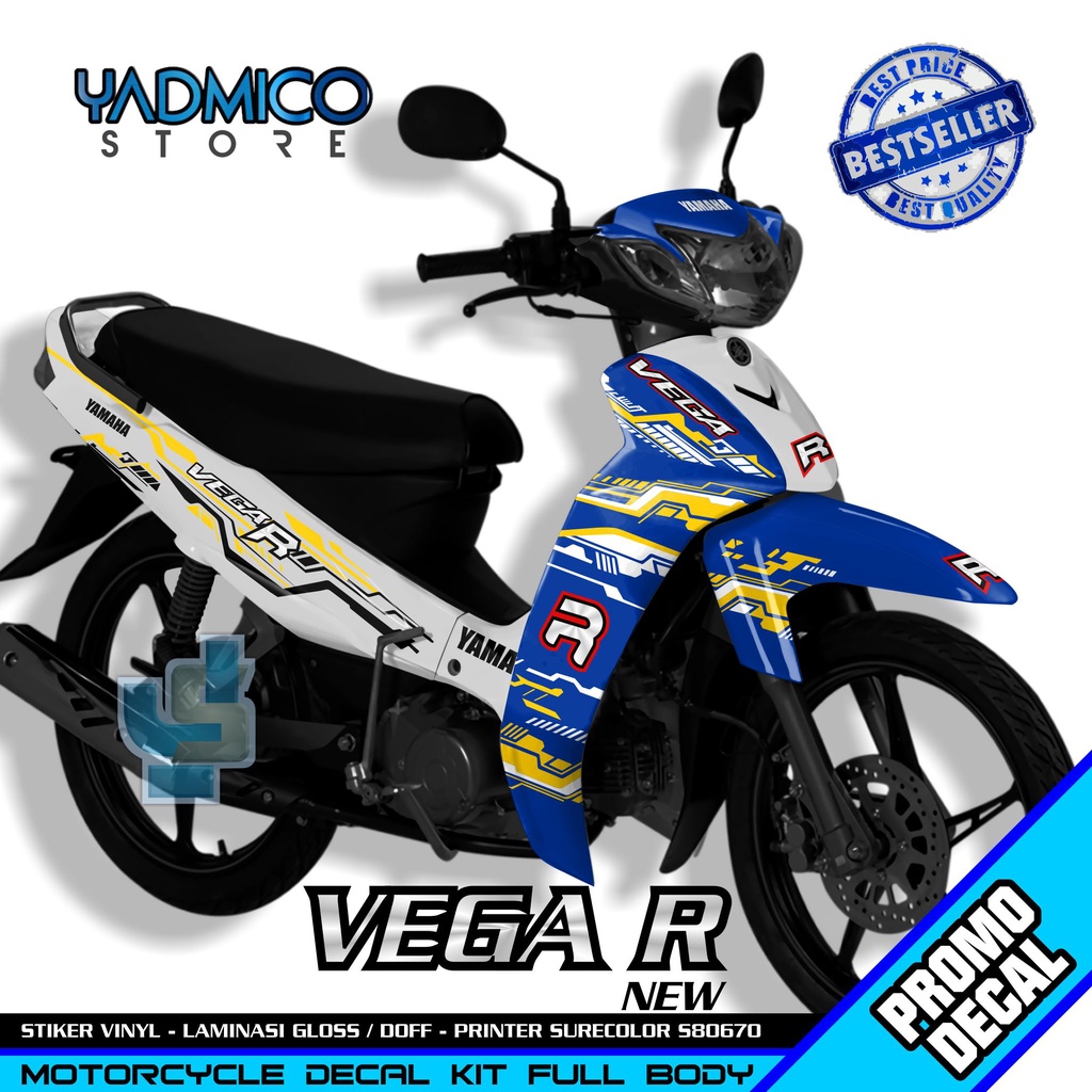 Decal Vega R New Full Body - Stiker Motor Vega R New Full Body - Decal Hologram Variasi Vega R New -