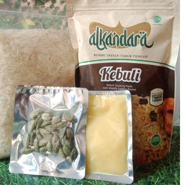 

♪ Paket NASI KEBULI, KABSAH, BRIYANI INSTAN bumbu Alkandara ➥