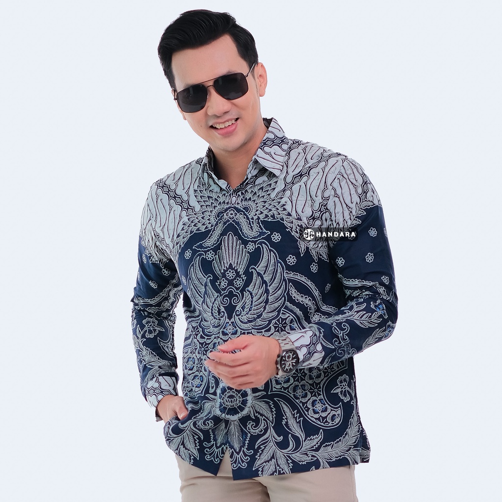 Handara Batik Pria Lengan Panjang Slim Fit Premium Gurdo Kraton HB-352