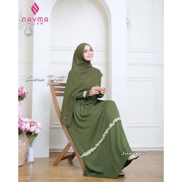 COD SIAP KIRIM GAMIS TERBARU ORIGINAL LIORA TWILL DRESS