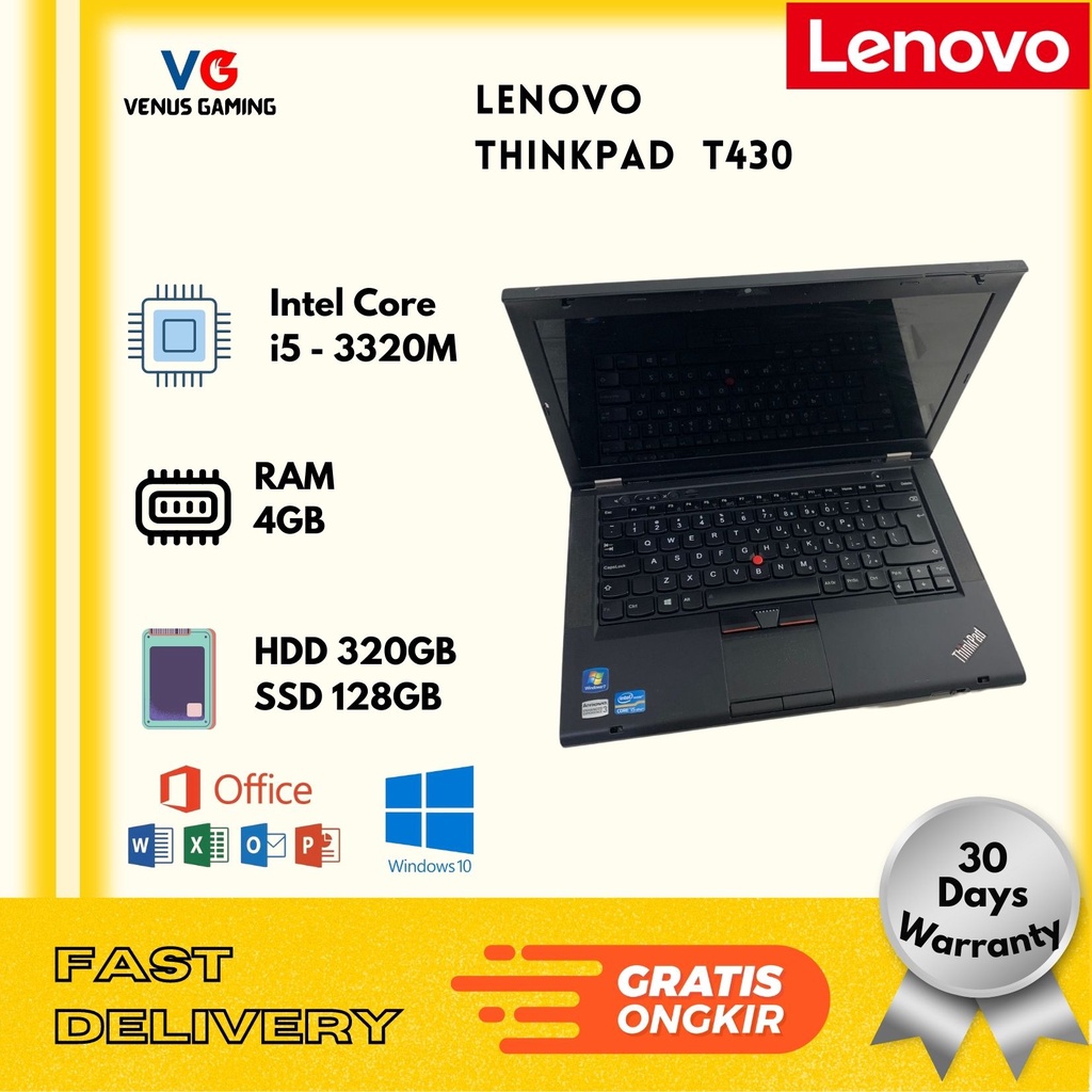 Mega Sale! Lenovo Thinkpad T420 T430 / Core i5 / RAM 4GB / HDD 320GB / Second / Murah