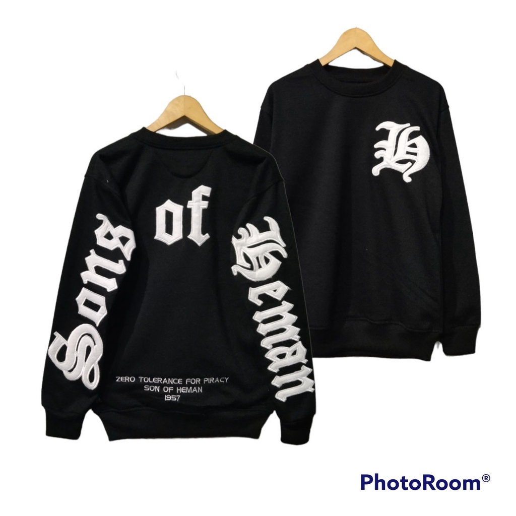 HOODIE PRIA DISTRO LOGO S TEKS BORDIR SONG OF HEMAN UNISEX