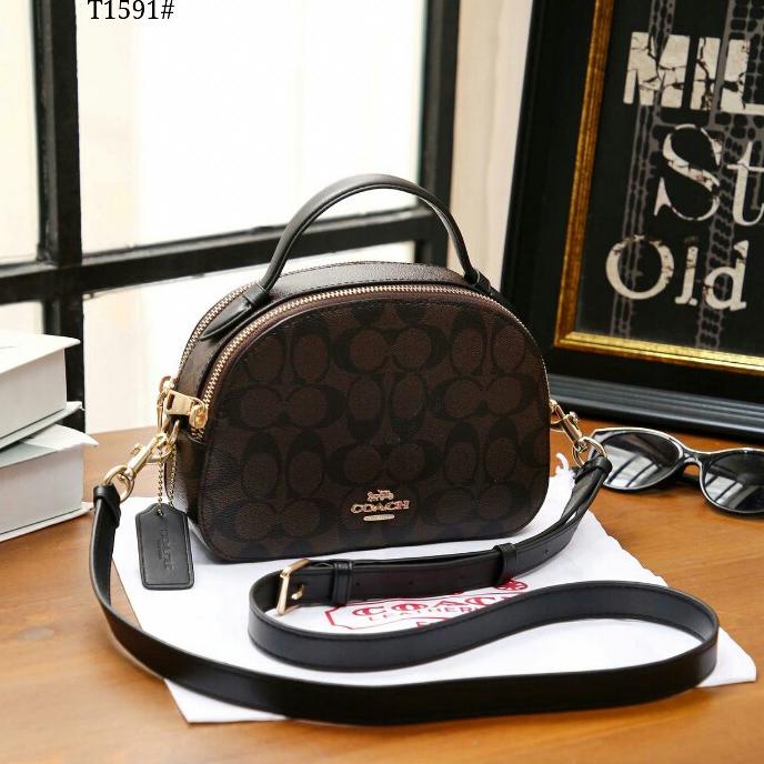 ☚ [ PROMO ] Tas Selempang Wanita Import Serena 2 Ruang Coach New Fashion TREND KEKINIAN 39Z