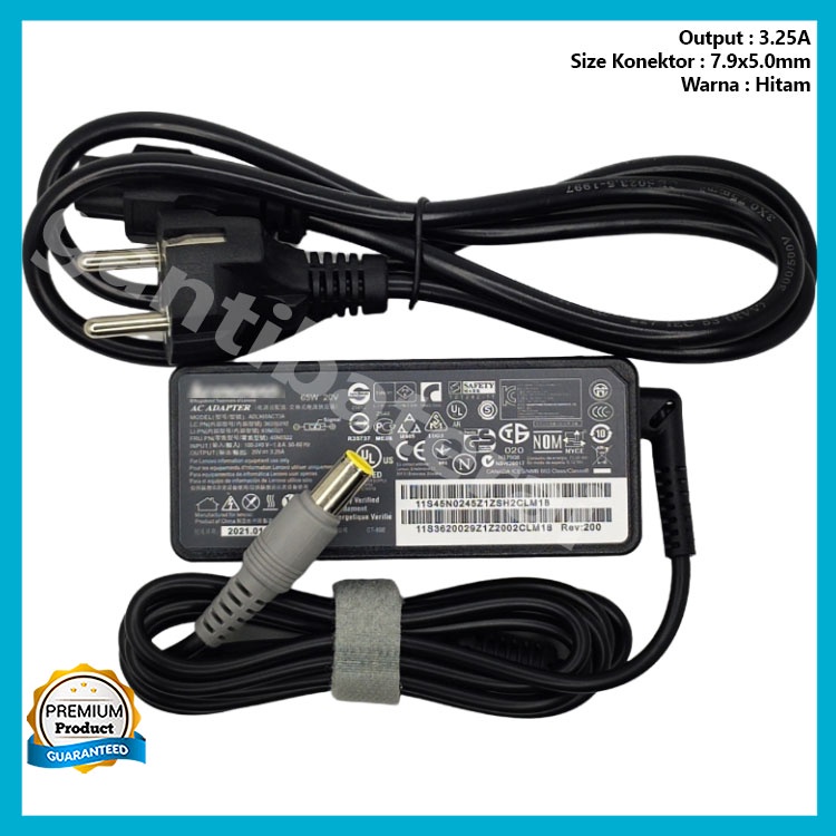 Adaptor Charger  T500 T510 T510i SL300 SL400 DL410 20V 3.25A