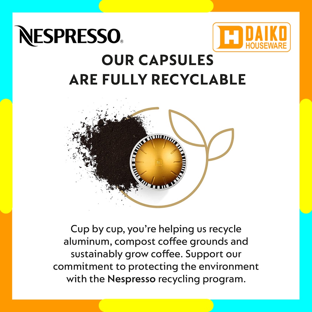 Capsule Nespresso Vertuo Double Espresso Dolce - Medium Roast Coffee