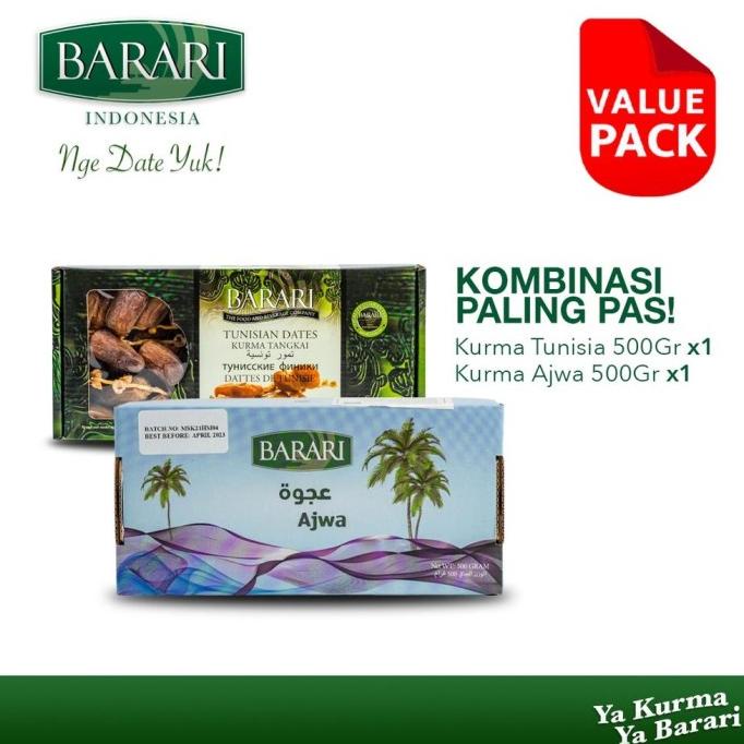 

KURMA BUAH-BUAHAN KURMA BARARI TUNISIA TANGKAI 500GR AJWA 500GR EL09I09A82L