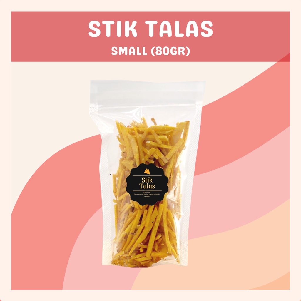 [DELISH SNACKS] Stik Talas Original (S) 80gr / Snack Cemilan / Camilan Makanan Ringan Enak Gurih