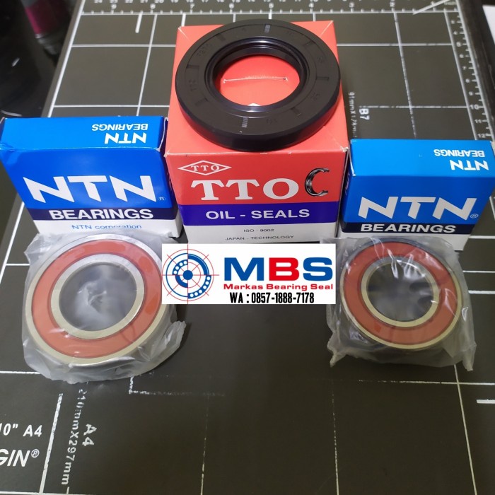 BEARING KIT MESIN CUCI SAMSUNG WW85H5290EW KOYO ASLI WW 85H5290 EW