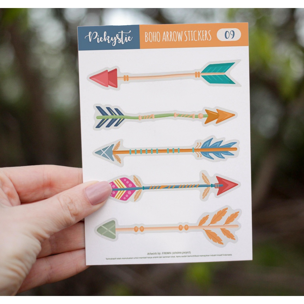 

Pickystic stiker ( 09 boho arrows) Sticker Journal Scrapbook