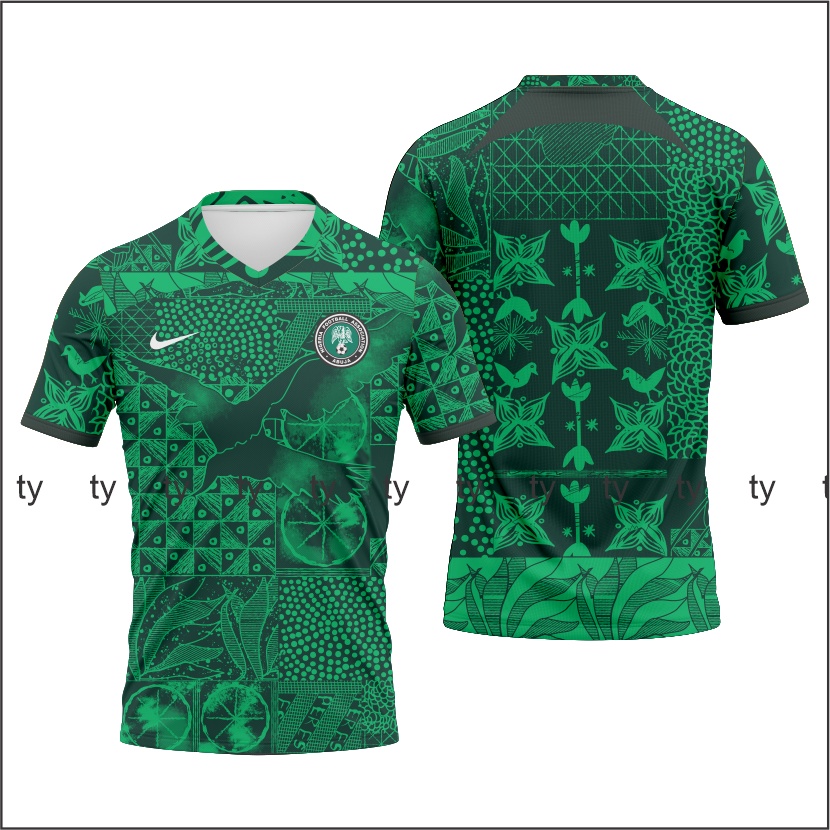 JERSEY NIGERIA HOME 2023 FULL PRINTING