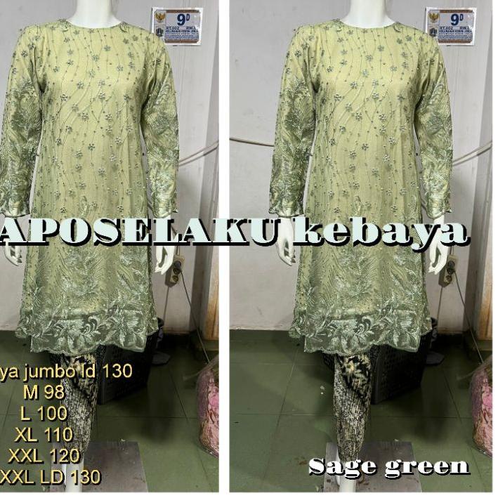 ➥ kebaya _stelan tile jumbo -stelan kebaya brokat tile_kebaya tulle_kebaya modern ☊