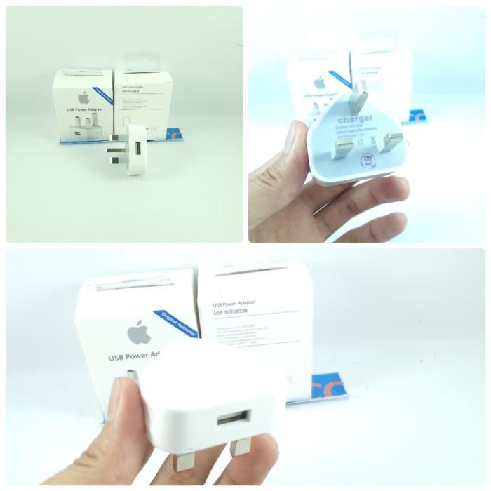 Terlaris Adaptor Charger Iphone 6/7/8 Plus Batok Kaki Tiga Kepala Kaki 3 Ori