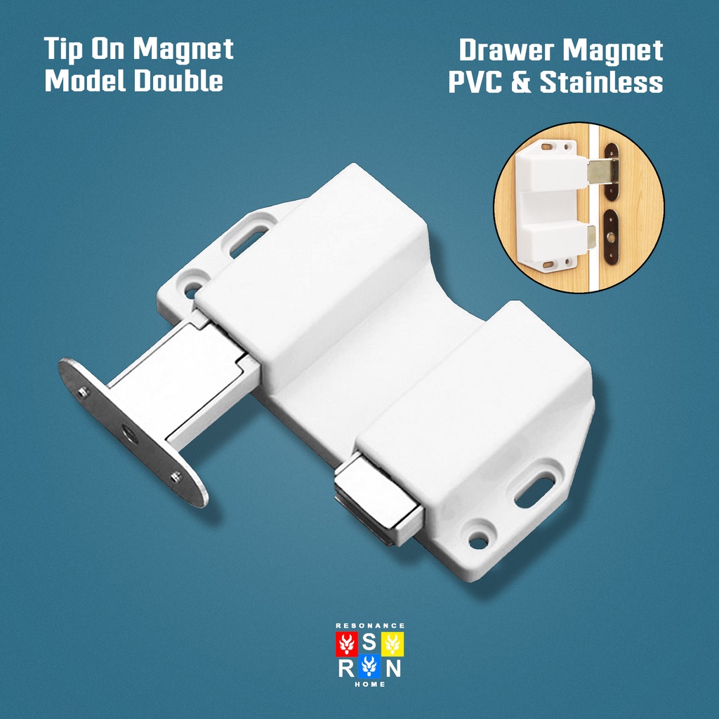 Push To Open Tip On Double Magnet / Door Catches Pintu Laci Lemari Resonance Home