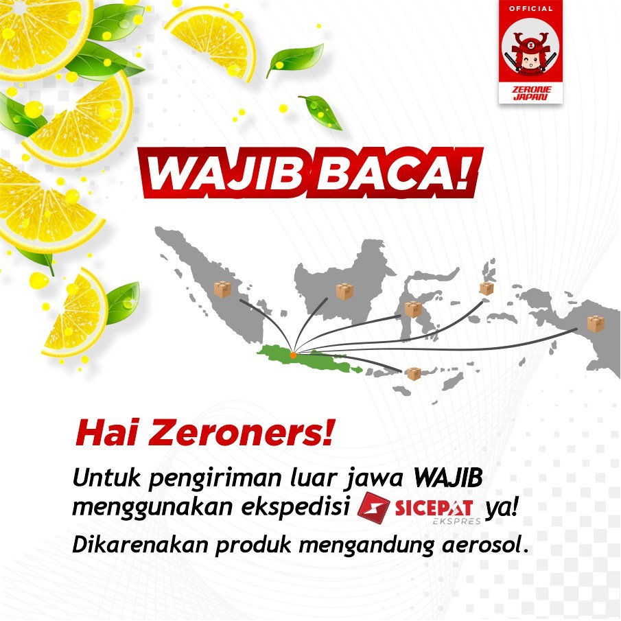 Zerone Air Refresher Penyegar Udara Interior Kabin Mobil Super Fresh AntiBakteri Anti Virus Original