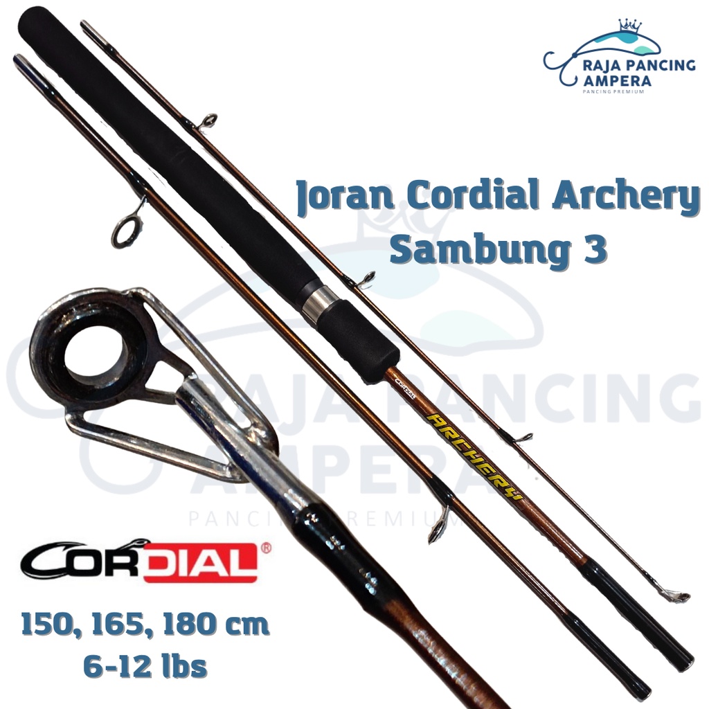 Joran Spinning Cordial Archery | Stik Pancing Fiber Sambung 3