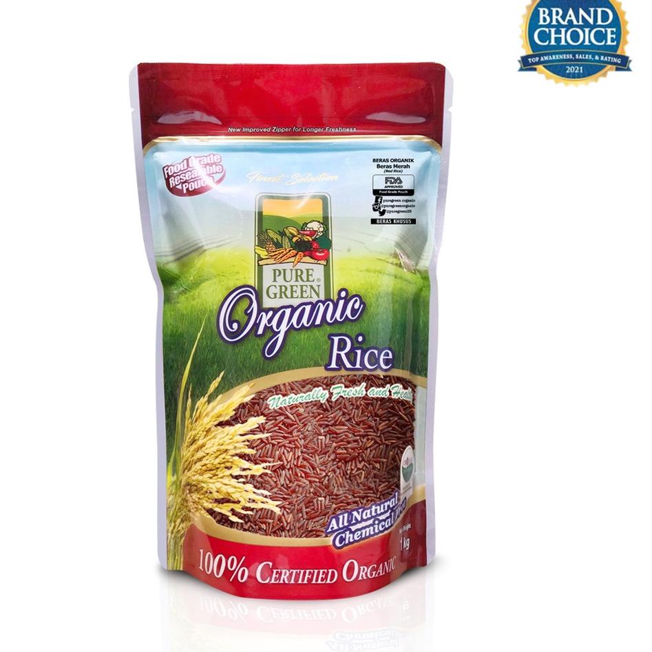 

Hemat Keras Puregreen Organic Rice Beras Organik Beras Merah (Red Rice) 1 kg