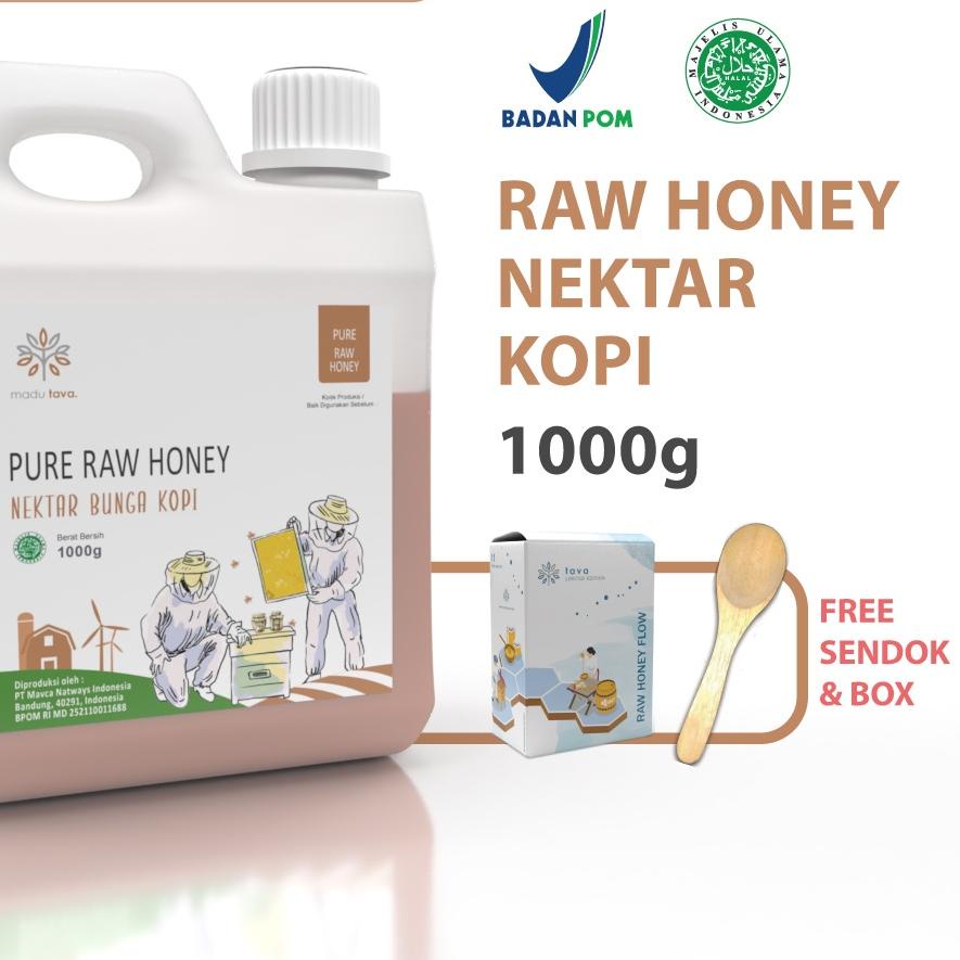 

✽ Asli Murni 1kg Tava Grade A Nektar Kopi 100% Alami Pure Natural Raw Honey ֍