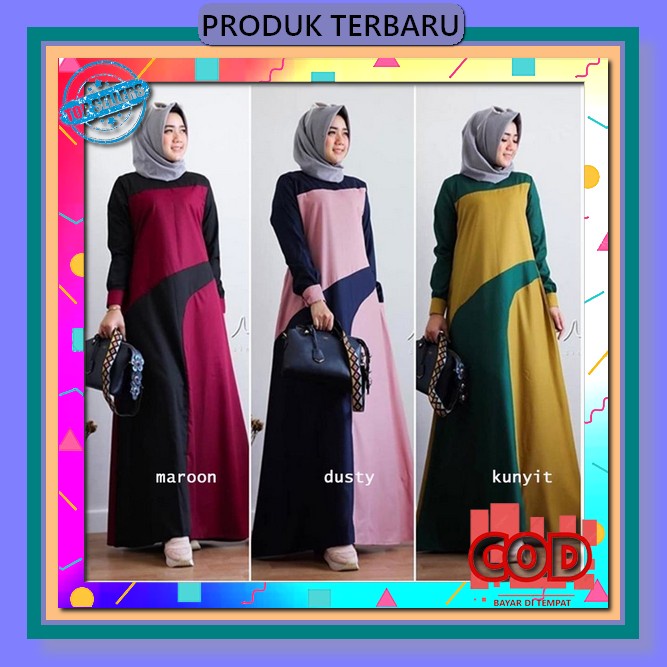 Gamis Laudya Premium / Gamis Busui / Gamis Terbaru / Gamis Maxmara / Batik Wanita / Baju Gamis Wanit