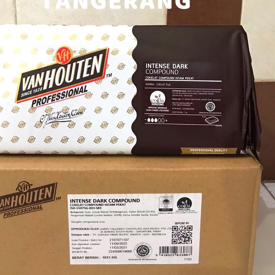 

♡ Van Houten Dark Compound Intense 1 kg | Coklat Batang Van houten ✈