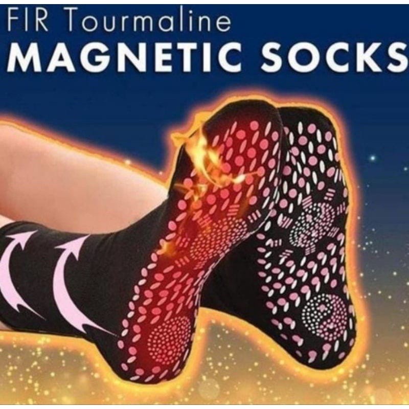 KAOS KAKI TERAPI PENGHANGAT KAKI FOOT SUPPORT TOURMALINE MAGNETIC