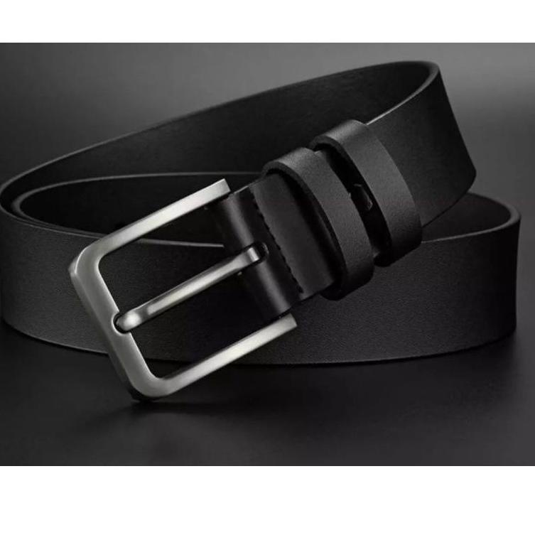 [GAB.18Fe23ᴼ] IKAT PINGGANG HITAM POLOS PRIA MODEL TUSUK SABUK PRIA