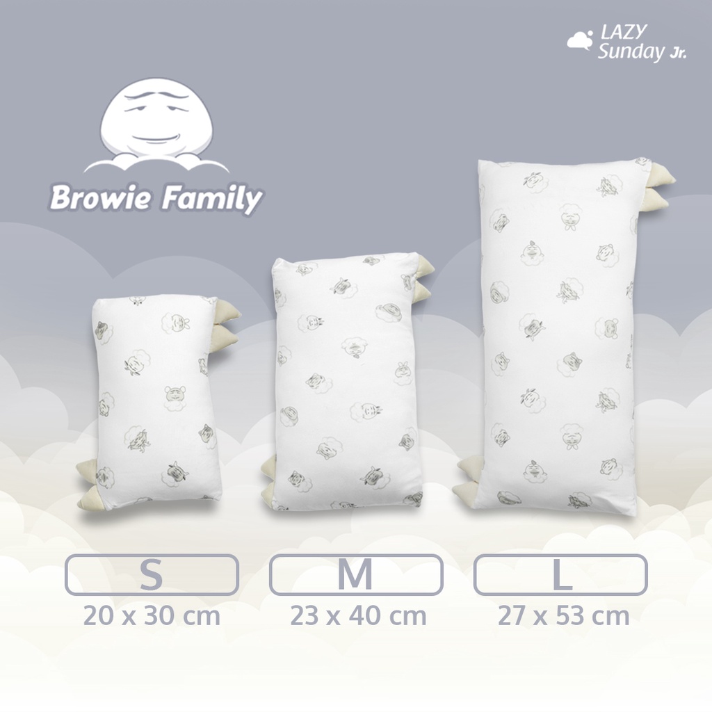 Bantal Guling Bayi / Baby Hug Pillow - Browie Family - LAZY Sunday Jr.