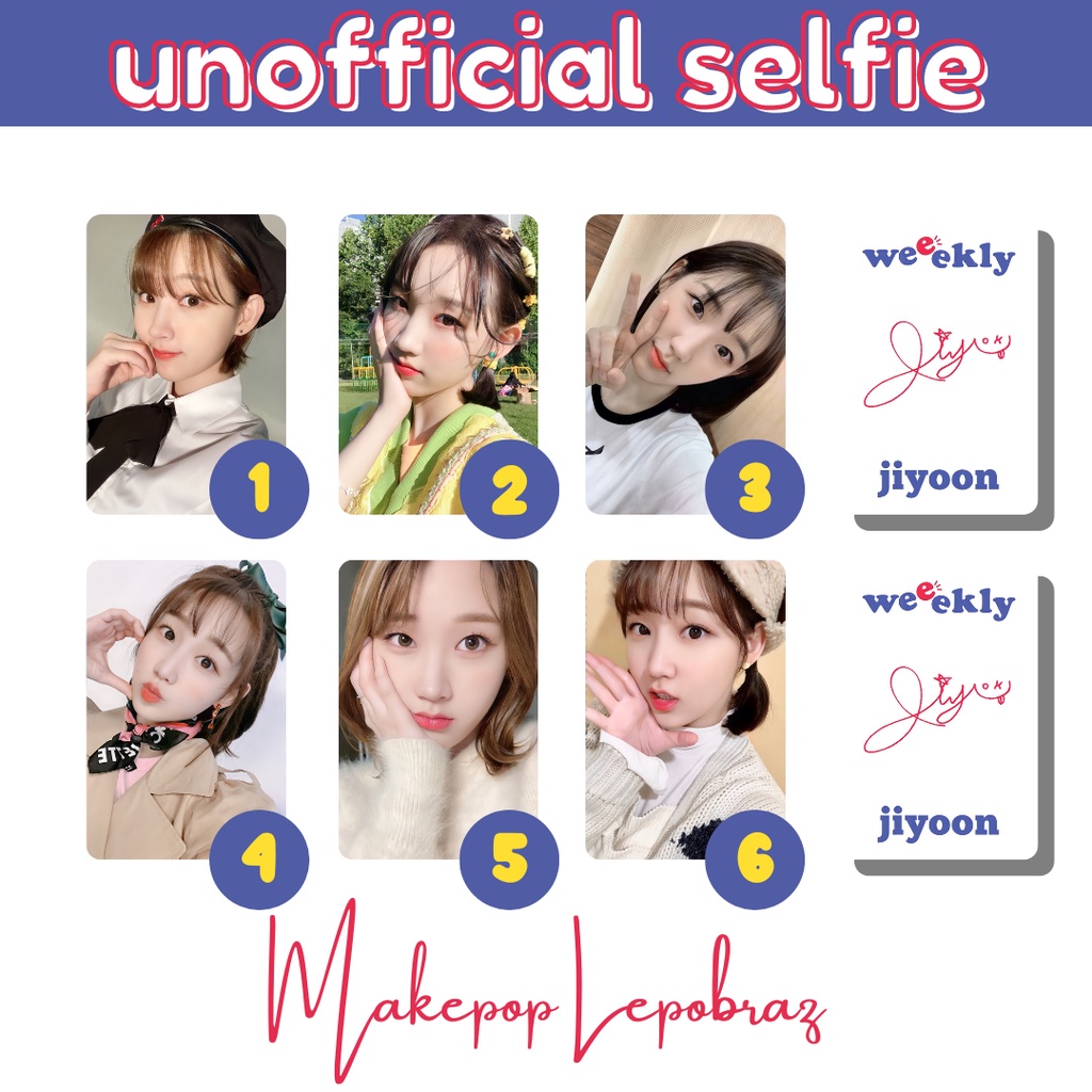 [MIN. 3 PC] WEEEKLY WEEKLY UNOFFICIAL SELFIE - GIRLFRIENDABLE JIHAN ZOA SOOJIN JIYOON MONDAY SOEUN JAEHEE