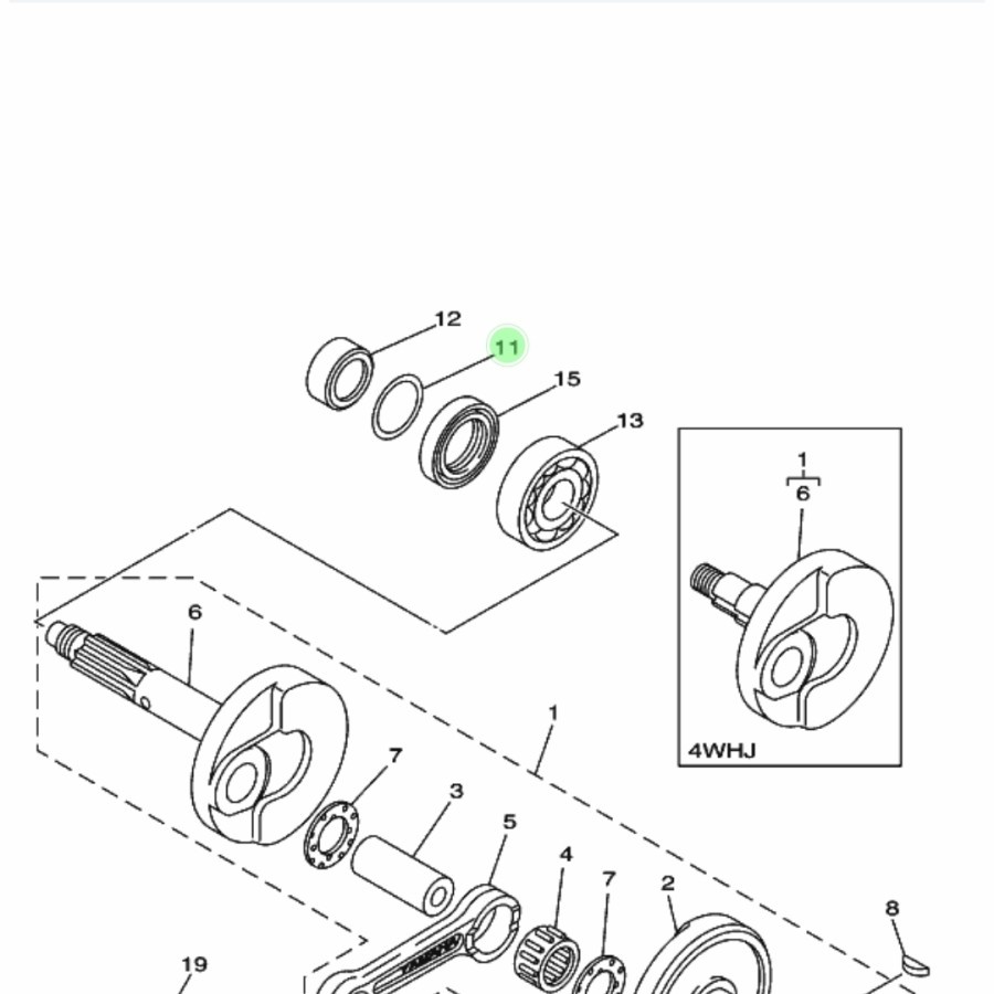 KARET ORING KRUK AS KANAN YAMAHA F1ZR FIZR ORIGINAL YAMAHA ORIGINAL ASLI YAMAHA