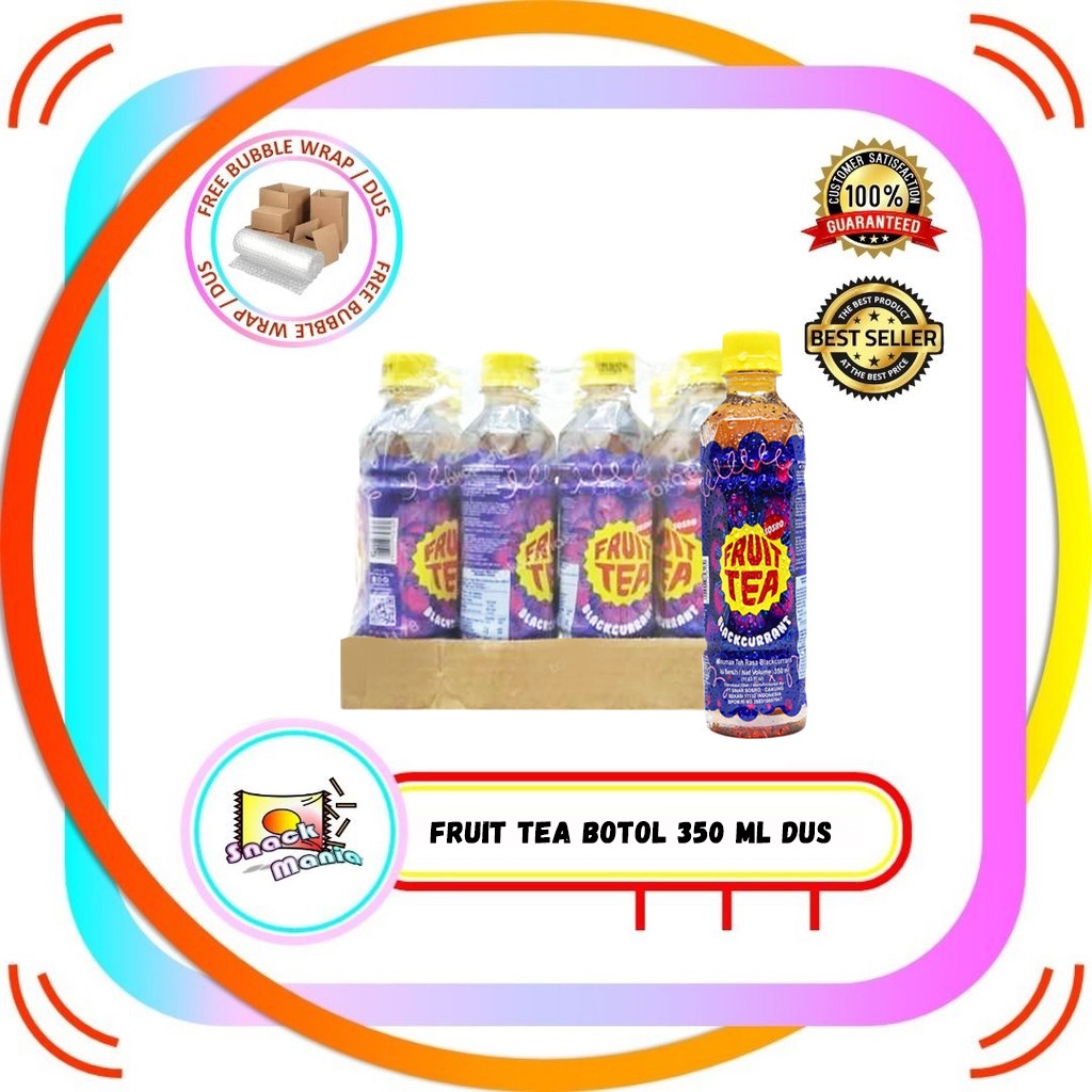 

Sosro Fruit Tea Blackcurrant Bottle 350 ml x 12 pcs DUS Teh Botol