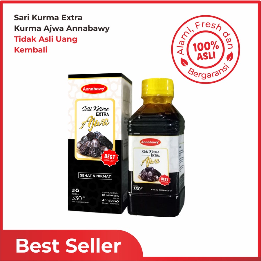 

Sari Kurma Extra Kurma Ajwa Annabawy Best Quality 330gr Sehat Alami