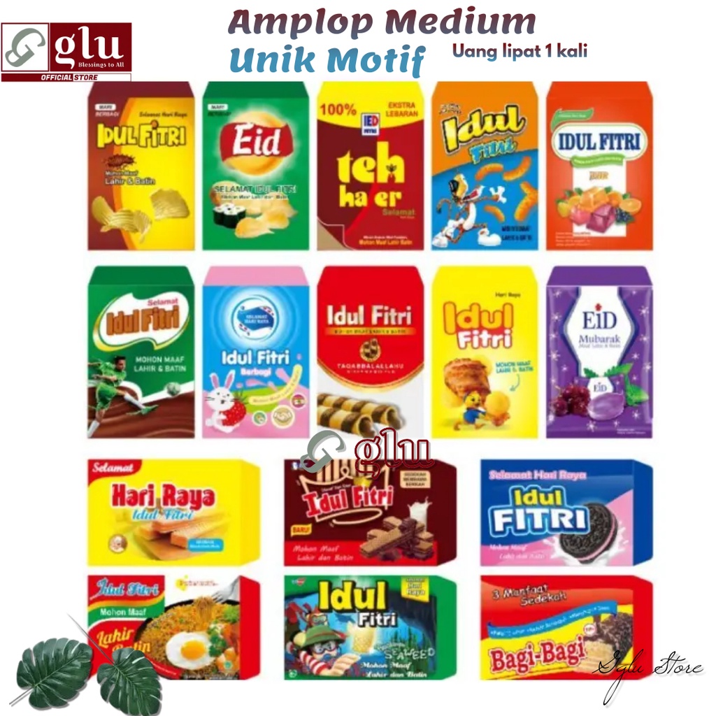 

Koleksi Amplop Lebaran Unik dan Lucu Untuk Uang THR Atau Angpau Isi 10 PCS