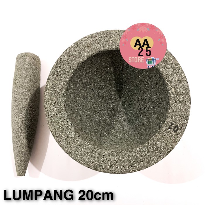 Terlaris Lumpang Bubut Batu Asli 20 Cm