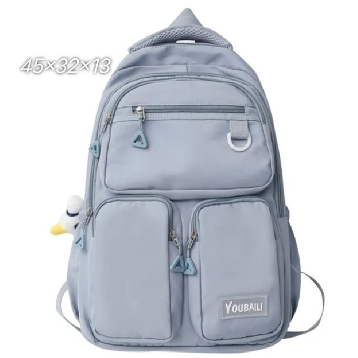 RH Bags [COD] Tas Ransel Wanita Populer 2023 Kapasitas Besar Ransel Laptop Murah Tas Punggung Perempuan Dewasa Sederhana Backpack Sekolah SD SMP SMA Ransel Wanita Remaja Gendong Cewek Kasual Model Kekinian Korean Style
