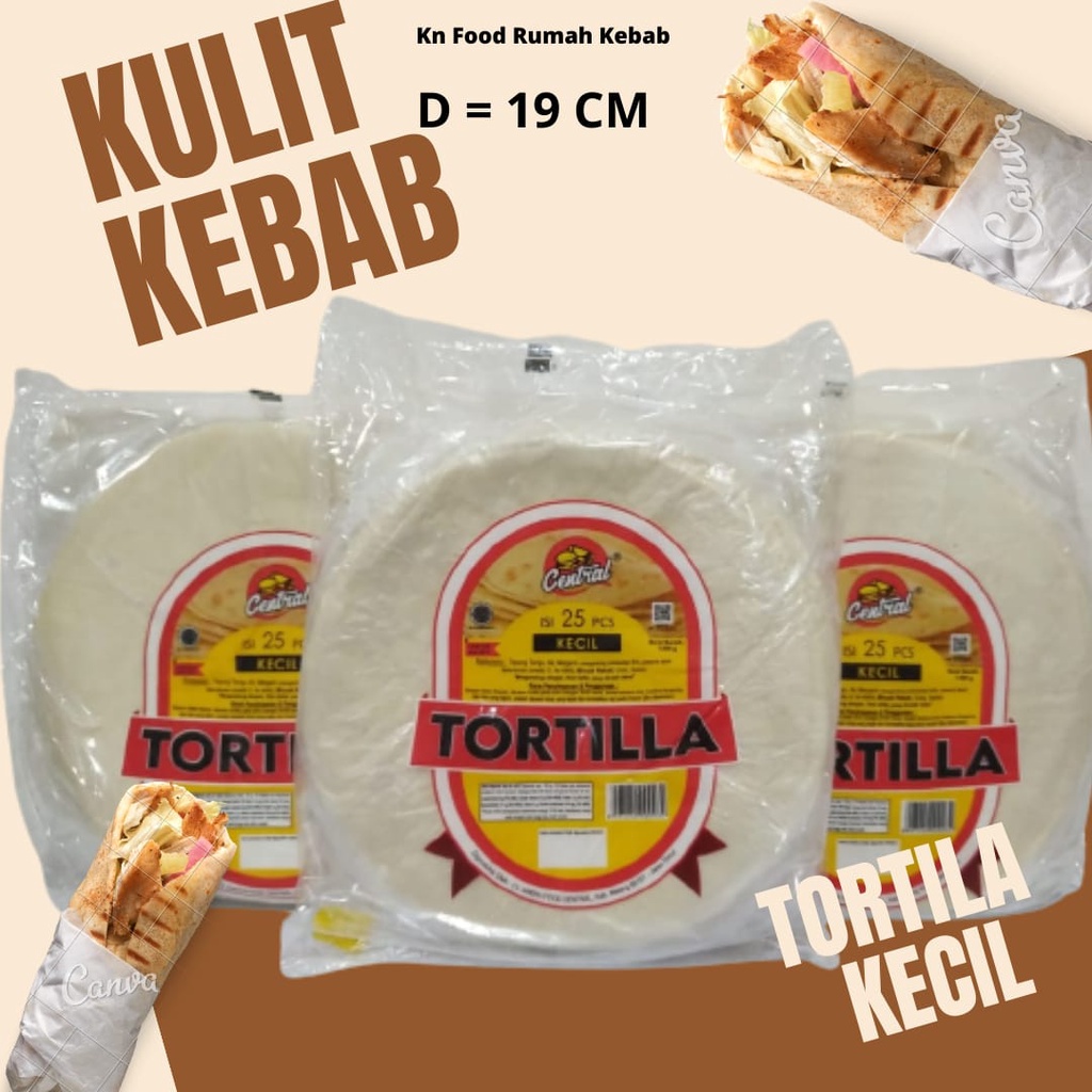 

Tortila KECIL diameter 19 cm isi 25 Lembar