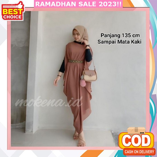 Saima Kaftan Gamis Kondangan Mewah Gamis Sultan Terbaru Baju Wanita Muslimah 2023 Outer Kaftan Rinja