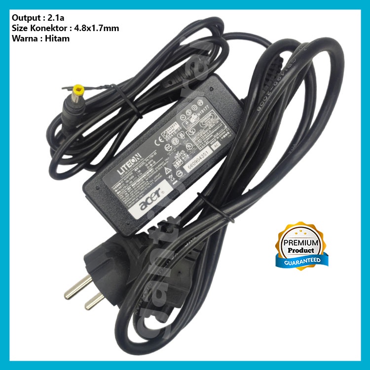 Adaptor Charger Acer Aspire Z476 19V 2.1A DC 4.8X1.7 ORIGINAL