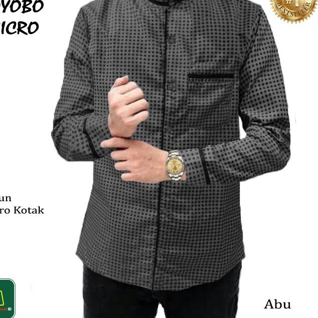 ℮ Baju Koko Pria Muslim TOYOBO MICRO Katun Lengan Panjang M - XXXL /  ℮