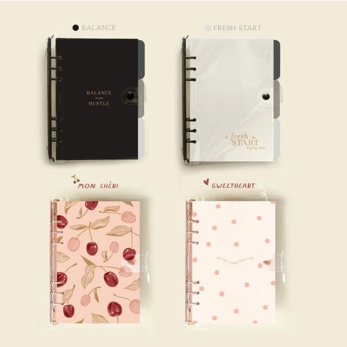 

Terbaru !!! Otterhands Co. A5 Clear 6 Ring Binder (Transparent Binder)