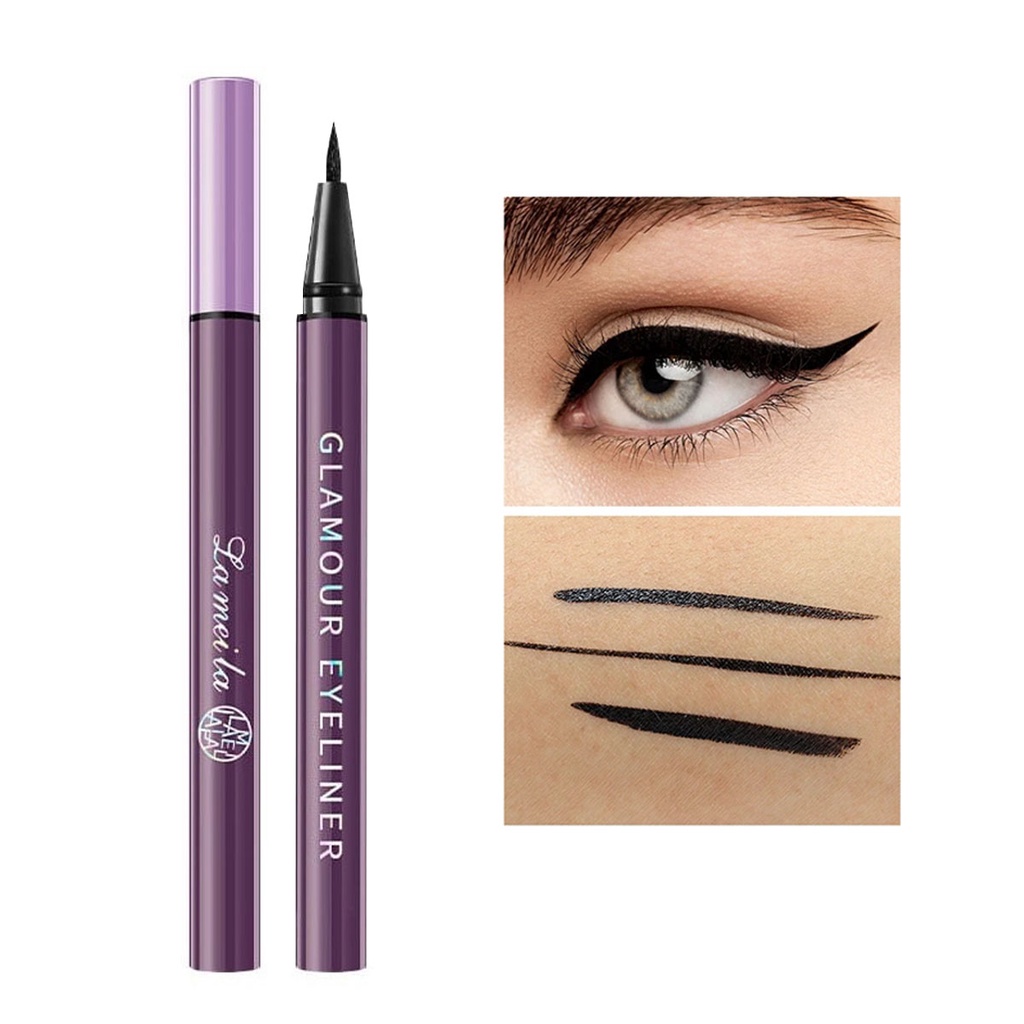 Lameila eyeliner Glamour purple eyeliner spidol pencil smart charm 824 waterproof anti air dan keringat