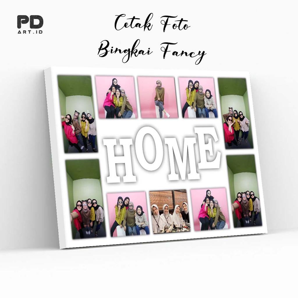 Cetak + Bingkai Foto Dinding Fancy Frame Foto 20R