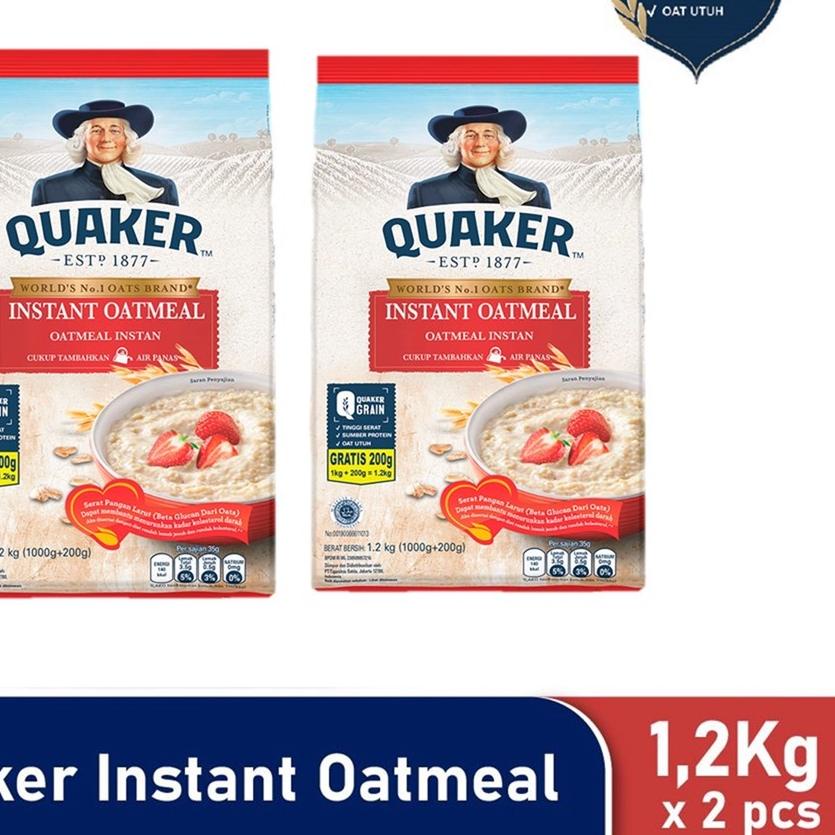 

➴ Quaker Instant Oatmeal 2 x 1200 gr ✼