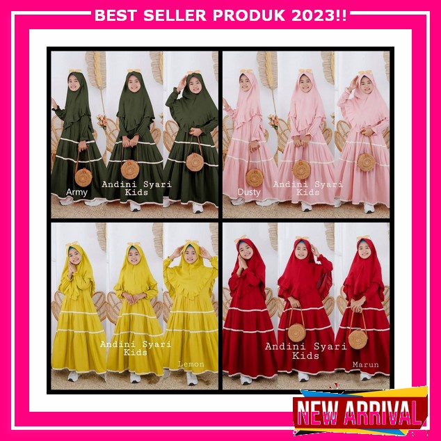 Jf- Gamis Anak Terbaru 2023 Free Hijab Usia 3-5Th Model Ruffle Tutu Cantik Bisa Cod / Gamis Valin Ki