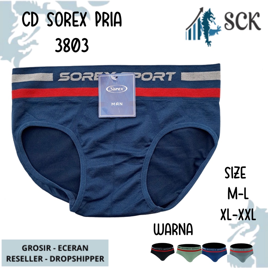 [ISI 2] CD Pria SOREX 3803 / Boxer Cowok CD Cowok SOREX - sckmenwear GROSIR